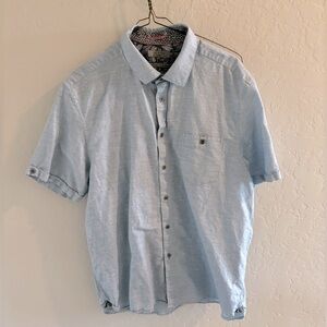 Ted Baker Button Up T- Shirt